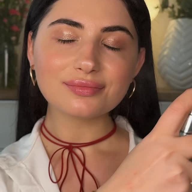 Beauty UGC with glowing makeup